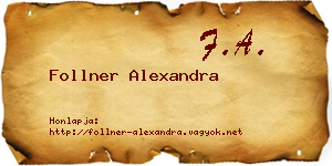 Follner Alexandra névjegykártya